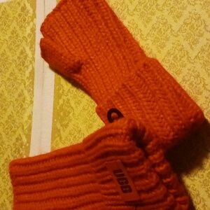 Ugg Chunky Fingerless Cuff Glove  Ignite (Orange)